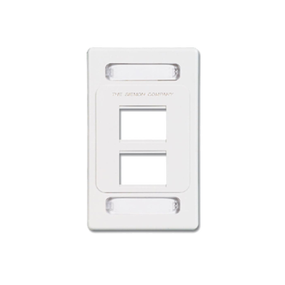 Placa de Pared Modular MAX, de 4 Salidas, Color Blanco | MX-F-PS-04-02
