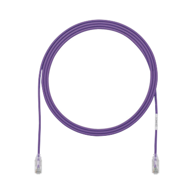 Cable de Parcheo TX6, UTP Cat6, Diámetro Reducido (28AWG), Color Violeta, 0.91 Metros (3 Pies) | UTP28SP3VL