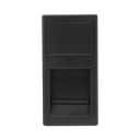 Medio Módulo Color Grafito con 1 Espacio para Jack Keystone con Guardapolvo para las Cajas de Escritorio Ofiblock y Teleblock / (K76/14) | SM-1/2-KEY-G