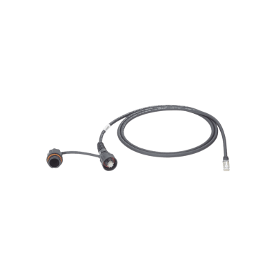 Patch Cord Cat6A IndustrialNet, Blindado S/FTP, Con Plug Industrial y Tapa en Un Extremo, 1 Metro (3.28 Pies) | ISTP6X1MBLR