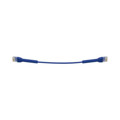 UniFi Ethernet Patch Cable Cat6 de 22 cm (8.66 pulgadas), Color Azul | UC-PATCH-RJ45-BL