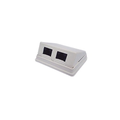 Caja de Pared Angulada Incluye 2 Jacks UTP Cat5e Keystone | LP-WP-12