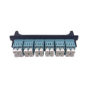 Placa Acopladora para Distribuidor de Fibra Óptica LP-ODF-8024, Incluye 12 Acopladores LC Duplex para Fibra Multimodo | LP-FO-LC-D12-MM