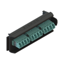 Placa Acopladora LightVerse, 6 Conectores Dúplex LC/UPC, Acepta hasta 12 Fibras Multimodo OM3 y OM4 (No Shuttered) | LVA12-LCQ-BC-A