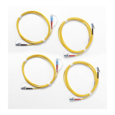 Kit de Cables de Referencia de Comprobación Monomodo CertiFiber Pro, Para Fibras con Conectores LC (2 SC/LC Metálico, 2 LC/LC Metálico), de 2 Metros (6.56 Pies) | SRC-9-SCLC-KIT-M