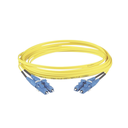 Jumper de Fibra Optica Monomodo 9/125 OS2, LC-LC Duplex, LSZH, Color Amarillo, 3 Metros (9.84 Pies) | F92ELLNLNSNM003