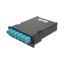 Placa Acopladora de Fibra Óptica FAP, Con 12 Pigtails y 6 Conectores LC Duplex (12 Fibras), Para Fibra Multimodo OM3/OM4, Color Aqua | FCSZO-12-10P