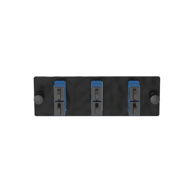 Placa Acopladora de Fibra Optica FAP, Con 3 Conectores SC Duplex (6 Fibras), Para Fibra Monomodo OS1/OS2, Color Azul | FAP3WBUDSCZ