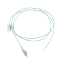 Pigtail de Fibra Óptica LC Simplex, Multimodo OM3 XGLO 50/125, OFNR, Color Aqua, 1 Metro (3.28 Pies) | FP1B-LC5L-01AQ
