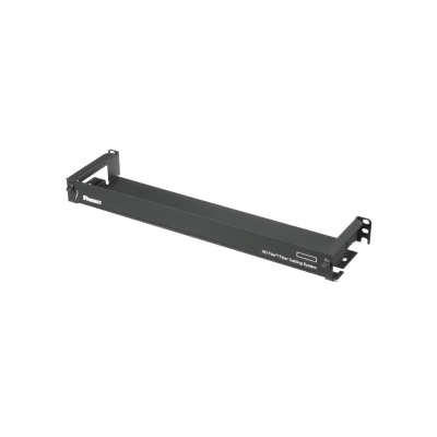 Organizador de Cables Frontal, para Panel de Fibra Óptica HD Flex, de 1 UR, Color Negro | FLEX-FCM1UA