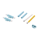 Conector de Fibra Óptica LC Duplex, Epoxico, Fibra Recubierta, Multimodo, Color Aqua (No pre-pulido) | FC2-LC-MM-J12