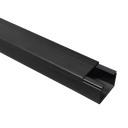 Canaleta TMK 1720 Color Negro con Cinta Adehsiva, 5 Ft. De Largo (1.5 m), Para uso en Exterior con Bajo Voltaje (5201-21362) | TMK-1720-CC-N