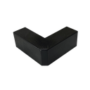 Esquinero Exterior Color Negro de PVC Auto Axtinguible, Para Canaleta TMK-1720-N-CC (5210-02003) | TMK-1720-EE-N