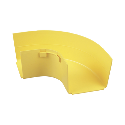 Ángulo Recto a 90º Horizontal, Para Canaletas FiberRunner™ 4X4, Color Amarillo | FRRA4X4LYL