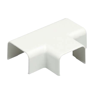 Accesorio en "T", para uso con canaleta LD10, material ABS, Color Blanco | TF10WH-X