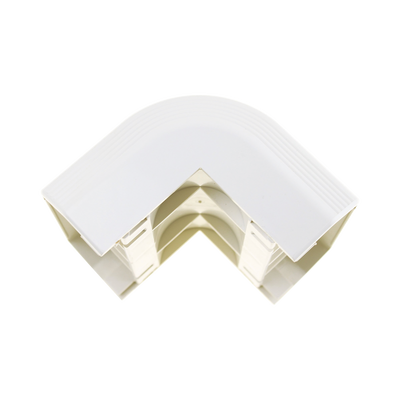 Esquinero exterior, para uso con canaleta T70, Material PVC Rígido, Color Blanco Mate | T70OCIW