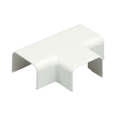 Conexión en "T", para uso con canaleta LD3, material ABS, Color Blanco Mate | TF3IW-E