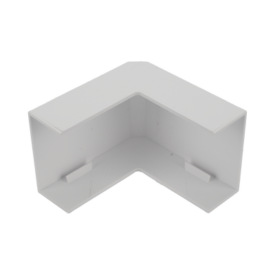 Esquinero exterior color blanco de PVC auto extinguible  para canaletas TMK1735, TMK1735SD (5310-02001) | TMK-1735-EE