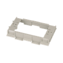 Soporte para Montaje de Faceplates en Canaleta T70, de PVC Rígido, Color Gris Internacional | T70DB-X