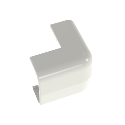 Esquinero exterior, para uso con canaleta LD5, material ABS, Color Blanco Mate | OCF5IW-E