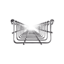 Charola Tipo Malla 66/100 mm, Acabado Electro Zinc, Hasta 105 Cables Cat6, Tramo de 3 Metros | MG-50-431EZ