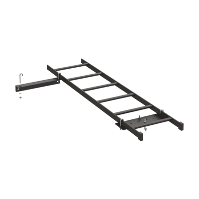 Kit de Conexión de Rack a Pared, Con Escalerilla de 1.3 m de Largo y 12 in de Ancho, de Acero, Color Negro | E45RUBKIT