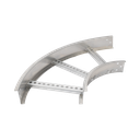 Curva Horizontal de Aluminio de 90° Perfil Z / Peralte 3 1/4" / Ancho 12" / Radio 8" / Incluye Tornillería (CHC90EZ314R8X12AK) | CHC908R8X12AK