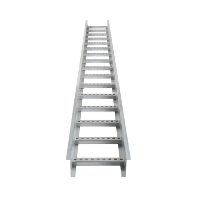 Escalera de Aluminio Portacables / Perfil Z / Peralte 3 1/4" /Paso 9" / Ancho 9" / 3.66 metros / Capacidad Máx. 205 Cables / Incluye Cople Union y Tornillería | CH-E89PX9AK