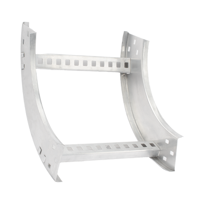 Curva Vertical Interior de Aluminio de 90° Perfil Z / Peralte 3 1/4" / Ancho 12" / Radio 8" / Incluye Tornillería (CHVI90EZ314R8X12AK) | CHVI908R8X12AK