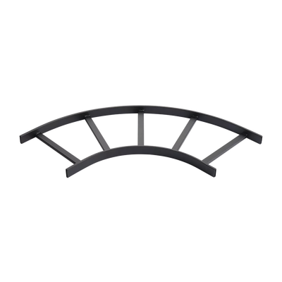 Accesorio de Escalerilla Sección Horizontal de 90º, 12 in de Ancho, de Acero, Color Negro | L90HB12BLK