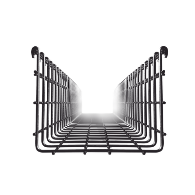 Charola Tipo Malla 150/200 mm, Acabado Electro Zinc, Hasta 477 Cables Cat6, Tramo de 3 Metros | CH-150-200EZ