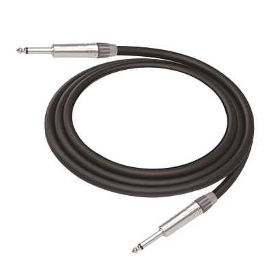 Cable de Audio | Plug 1/4 in a Plug 1/4 in Mono | Carcasa Cromada | Conectores Seetronic | Ideal para Instrumentos | Longitud 5m | CGT-PM-PM-L-5M