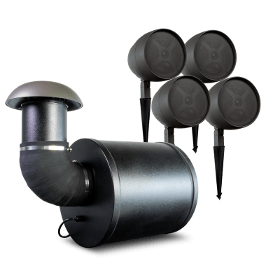 Altavoz de 2 vías | exteriores | 70V / 100V | woofer de 6.5 in | negro | ULTRASCAPE12