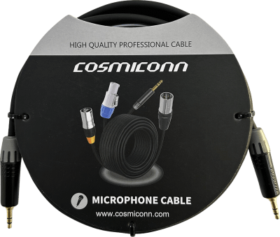 Cable 3.5mm a 3.5mm, conectores color negro MTP3C-BG, length 2m | CMC220AS-TP-TP-2-BG1