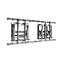 Soporte Estructural Modular para Pantallas | Altura Ajustable de 200 mm a 1600 mm | Ancho 600 mm | Profundidad 134 mm a 300 mm | Diseño Metálico| Compatible con Diferentes Tamaños de Pantallas |Soporta Formato Horizontal y Vertical. | EMVW1600