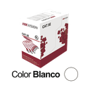 Bobina de Cable UTP 305 Metros (1000 Pies) / Cat5E (24 AWG) / Color Blanco / PVC (CM) / Uso en Interior / 100% Cobre / Aplicaciones de CCTV y Redes de Datos | DS-1LN5E-SW