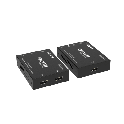 Extensor HDMI | Soporta KVM | Transmisión hasta 100 m | Cable CAT6 |  1080P@60Hz | Copia EDID automática | Sin compresión ni retraso | PoC | EPC-ED8100SK