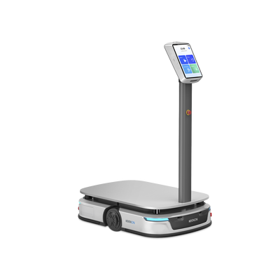 Robot de Transporte Industrial / Capacidad 100+ kg / Autonomía 8 Horas / Velocidad 1 m/s / Batería Intercambiable / Navegación LiDAR + Visión Estéreo / 3 Paradas de Emergencia / Plug-and-Play | S100LS