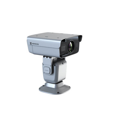 PTZ Punta de Poste IP Dual / Lente Térmico 100 mm (640 X 512) / Lente Óptico 56X Zoom (4 MP) / 800 mts IR Laser / 36 VCC / IP66 / Recubrimiento Anticorrosivo | HM-TD6368-100C4L/G0/T2Y