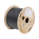 Carrete de 1 km de Fibra Óptica Drop, Interior/Exterior G.657A2 Monomodo de 1 Hilo (Unifibra), Dieléctrica, Forro Negro | IC-DROPA2-1C