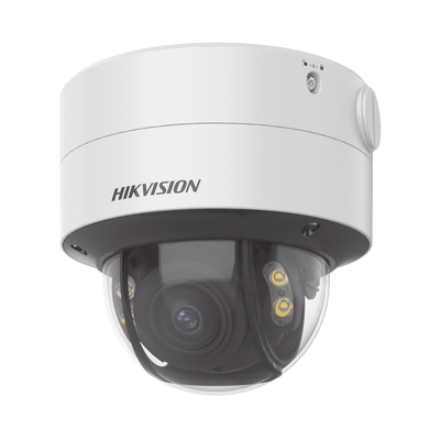 Domo IP 4 Megapixel / Imagen a Color 24/7 / Lente 3.6 - 9 mm / Luz Blanca 40 mts / WDR 130 dB / Exterior IP67 / IK10 / Captura Facial / ACUSENSE / MicroSD / ACUSEARCH | DS-2CD2747G2-LZS(C)