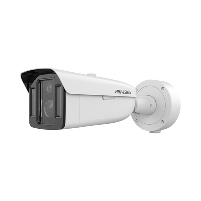 [TandemVu] Bala IP Dual 4 Megapixel (2 Lentes) / Lente Fijo (4 mm / ColorVu) y Lente Mot. (5 a 20 mm / DarkFighter X) / Luz Dual (IR y Luz Blanca) / IP67 / IK10 / Reconocimiento Facial / ACUSENSE / WDR 140 dB / DeepinView / Búsqueda por Atributos | IDS-2CD8A48G0-XZS(5-20/4)