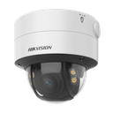 Domo IP 4 Megapixel  Lente 2.8 a 12 mm / Imagen a Color 24/7 (ColorVu) / 40 mts Luz Blanca / WDR 130 dB / Exterior IP67 / IK10 / Captura Facial / ACUSENSE / Micro SD / ACUSEARCH | DS-2CD2747G2T-LZS(C)