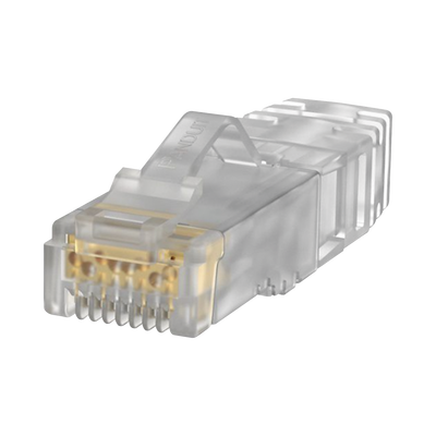 Plug RJ45 Cat6A, Para Cable UTP de Calibre 26 AWG, Chapado en Oro de 50 Micras, Paquete de 100 Piezas | SP6X88SD-C