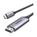 Cable USB-C 3.1 a HDMI 4K | 1.5 Metros (4.92 Pies) | Compatible con Thunderbolt 3 & 4 | Adaptador Tipo-C a HDMI | 4k@60Hz | Soporta Modo Espejo y Modo Extendido | Carcasa de Aluminio | Nylon Trenzado | Conector Niquelado | Blindaje Multicapa | 50570