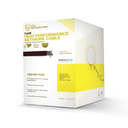 Cable Cat5e de Alto Rendimiento Certificaciones ETL, UL, de 152.5 Metros (500 Pies) de Color Blanco, para Aplicaciones en Video Vigilancia, Redes de Datos. Uso Interior. | PRO-CAT-5E-W/500