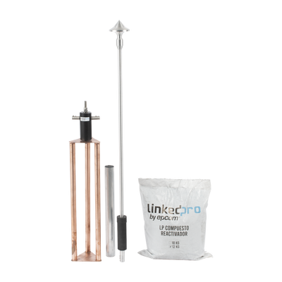 Punta Pararrayo de Aluminio de 50 m de Diámetro de Protección | LP-EPC-50D