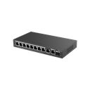 Switch Administrable con 8 puertos Gigabit PoE, 2 Uplinks Gigabit (1 SFP), gestión gratuita desde la nube | RG-ES210GS-P