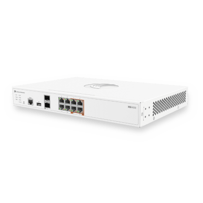 Network Service Edge NSE 4000 / 10 Gbps Firewall Throughput / 2.5 Gbps Advanced Security Throughput / 8 x 2.5 GbE RJ45 / 2 x 10 GbE SFP+ / SD-WAN / VPN / Cloud Management cnMaestro | NSE4000