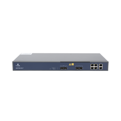 OLT de 2 puertos EPON con 6 puertos Uplink (4 puertos Gigabit Ethernet + 2 puertos Gigabit Ethernet SFP/SFP+) / hasta 128 ONUS | V1601E02-DP